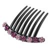 Horquilla con diamantes de imitación estilo coreano, clip lateral, moda para mujer adulta, recogido, peine grande de siete dientes, peine para el cabello, clip lateral simple retro