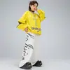 Roupas da Moda para Dança de Rua Infantil, Moletons Super Descolados e Modernos, Calças de Moletom Esportivas, Roupas para Apresentação, Conjuntos de Hip-Hop para Meninos