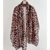 Nova Moda Transfronteiriça Primavera/Verão 2026 Lenço Longo Floral Versátil para Mulheres, Fino e Respirável, Adequado para Todas as Estações
