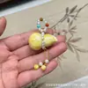Colgante Corazón de Oso de Cera de Abeja de Segunda Generación Accesorios de Concha de Abeja Reina de Segunda Generación Llavero DIY Colgante para Bolso Colgante Moda