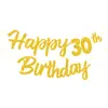 Banderín "Feliz Cumpleaños" brillante transfronterizo para decoración de fiestas de todas las edades