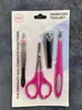 Conjunto de Ferramentas para Manicure, Cortador de Unhas Afiado de Aço Inoxidável, Aparador de Cutículas, Tesoura para Cuidado das Unhas