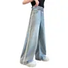 Jeans de Tencel para Niñas Estilo Delgado de Verano Primavera Nuevos Pantalones Largos Casuales para Niños Mayores Elegantes de Verano a Prueba de Mosquitos Modernos