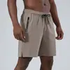 Pantalones cortos casuales de seda helada ligeros y transpirables de secado rápido para hombre, para correr, entrenamiento, fitness, comercio exterior transfronterizo
