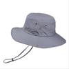 Sombrero de pescador de primavera y verano con explosiones transfronterizas, sombrero de ala ancha de color liso para hombre, sombrero plegable para pesca, montañismo y actividades al aire libre para mujer.
