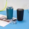 Taza de acero inoxidable 304 con aislamiento al vacío transfronteriza, mini taza de café de alta estética, taza portátil para viajes al aire libre en coche