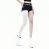 Leggings de Malla con Parches de Terciopelo Ab Yin-Yang Blanco y Negro Estilo JK Chica Deseo Puro Estilo Japonés Bloques de Color Calcetines de Dos Tonos