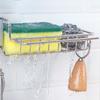 Colgador de trapos para fregadero, cesta colgante para desagüe, cuenco de cocina, esponja, fregadero, estante de almacenamiento, estante de almacenamiento ajustable para grifo