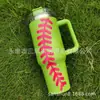Taza Térmica Serie Béisbol 40 oz Acero Inoxidable 304 Asa con Popote para Coche Protección Frío Taza de Hielo