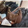 Nova Bolsa Popular Versátil de Axila Couro Cera de Abelha Tendência Ins Textura de Nicho Bolsa de Ombro Único Transversal Estilo Coreano Bolsa Feminina