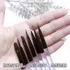 Set de 7 Plumas Transparentes para Manicura Simulación Gota de Agua Transfronterizo para Pintar Flores Líneas Finas Fototerapia Pluma de Manicura con Punta Redonda