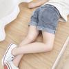 Pantalones Nuevos de Verano 2025 para Niños Jeans Plisados para Niños Shorts de Mezclilla Vintage Lavado Pegajoso para Niñas Pantalones Cortos Calientes para Niños