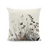 Fronha Estampada Floral Retro Transfronteiriça Capa de Almofada Decorativa Abstrata Colorida para Sala de Estar
