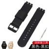 Para SWATCH SWATCH correa de reloj correa tejida de lona de nylon correa 17 19 20 mm correa de silicona de repuesto