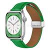 Adecuado para Apple Watch S11 Textura de Cuero de Lichi Hebilla Magnética Plegable Hebilla Negra Hebilla Plateada Correa de Cuero
