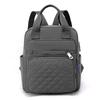 Mochila Nueva 2022 Mochila de Nailon Bolso Europeo y Americano Bolso de Mujer Hilo de Bordado de Diamante Bolso Cuadrado Pequeño de Hombro para Estudiante Universitaria