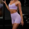 Em estoque Amazon venda quente roupas de ioga lisas doces cor roupas femininas esportivas treino leggings tricô sem costura