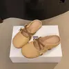 Tamancos Abertos de Verão Femininos para Uso ao Ar Livre 2026 Novos Tamancos Slip-On para Combinar com Saias Sandálias Mary Jane Francesas
