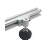Perfiles de aluminio ruedas tazas para pies pies niveladores ruedas universales sujetadores pies de pezuña conectores piezas de soporte de suelo 3030 4040