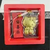 Ouro Puro Atrai-Fortuna Desenho Animado Kt Cat Pingente de Ouro Bolsa de Celular Enfeite para Pendurar no Carro Promoção de Transmissão ao Vivo Pequeno Presente Atacado