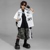 Ropa de Performance Hip-Hop para Niños, Trajes de Manga Corta Estilo Hip-Hop para Niños, Ropa Moderna HipHop Hip-Hop Genial y Atractiva para Niñas, Verano para Niños
