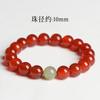 Pulseira de Ágata para Mulheres e Homens, Pulseira de Jade, Contas Budistas, Contas Soltas, Calcedônia de Jade, Ano do Zodíaco do Dragão, Contas de Ágata Vermelha para Casais