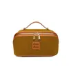 Bolsa de Maquiagem de Luxo, Nova Bolsa de Armazenamento Portátil Pu Simples Retrô, Bolsa de Armazenamento de Grande Capacidade para Skincare e Artigos de Higiene