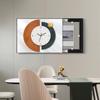 Nova Caixa de Medidor Elétrico Estilo Chinês Pintura Decorativa Moderna com Relógio para Cobrir o Quadro de Distribuição, Relógio de Parede Pintado, Estilo de Luxo Leve Personalização