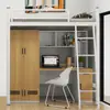 Litera estudiantil con escritorio, cama moderna para dormitorio, cama de estructura de hierro para personal, cama para dormitorio de estudiante universitario, cama para apartamento de dormitorio