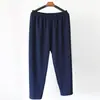 200kg 300kg talla grande para mujer tubo de cigarrillo colgar cintura alta elástico cáñamo pantalones casuales rectos nueve suit pants 3 pies