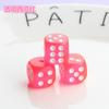 Dados Acrílicos Transparentes Color Caramelo 14mm Accesorios para Llaveros DIY Accesorios para Juegos de Mesa