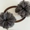 Scrunchie Grande Estilo Coreano de Luxo Leve com Estampa de Leopardo, Estilo Fofo e Relaxado para Acessório de Cabelo de Rabo de Cavalo Baixo