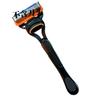 Aparelho de barbear manual universal 5 lâminas transfronteiriço, aparelho de barbear masculino, suporte para cabeça de lâmina 5 lâminas Geely em estoque, atacado