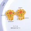 Collar Colgante de Calidad Superior Arena Oro Pavo Real Calabaza Ruyi Cerradura Hebilla Ping An Dinero de Una Noche Hilo Cerradura Xiangyun Cerradura para Bebé