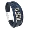 Novos Produtos Transfronteiriços Estilo Retrô Europeu e Americano Vários Prontos Árvore da Vida Moda Versátil Camadas Múltiplas Pulseiras Masculinas Feitas à Mão