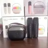 Altavoz con micrófono para auriculares Bluetooth K30, sistema de audio todo en uno para cantar, con micrófono desmontable y subwoofer