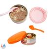 Tampa de Lata de Silicone Personalizada para Conservação de Alimentos de Gato e Cachorro, Tampa de Silicone Três-Em-Um, Ferramenta de Conservação de Alimentos para Animais de Estimação