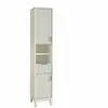 Gabinete Alto de Puerta con Diseño Ranurado de Alta Venta Transfronteriza para Baño, Suministro Directo desde Fábrica, Gabinete Alto para Apartamentos Pequeños, Gabinete de Baño, Sala de Estar, Gabinete Alto para Pasillo