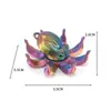 Llavero Divertido de Pulpo Banana Impreso en 3D Transfronterizo Ojos Artificiales Lindos Móviles Colgante para Bolsa Juguete Regalo