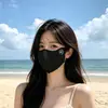 Mascarilla de Seda Helada de Verano con Protección Solar, Ampliada y Ensanchada, Especialmente Diseñada para Caras Grandes, Anti-UV, Transpirable, Amigable con las Orejas, Mascarilla Fina de Sombrilla