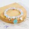 Pulsera Nueva Estilo Coreano con Cristales de Conejito Lindo, Joyería de Pulsera para Estudiantes, Sensación de Alta Gama para Niñas