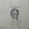 Ganchos de acero inoxidable 304 sin perforaciones, ganchos para ropa de baño, ganchos adhesivos metálicos, ganchos individuales autoadhesivos transfronterizos para colgar ropa y sombreros en el baño.