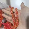 Miçangas de vidro para cubos de açúcar com furo diagonal de 8 mm para correntes de celular de cristal artesanais DIY, acessórios de pulseira simples e estilosos atacado