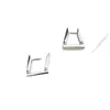 Pendientes Triangulares Geométricos de Plata de Ley S925 Ounihan para Mujer, Diseño Brillante de Alta Gama, Pendientes de Estilo Coreano Ins para Commuter
