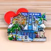 Adesivos de Geladeira Hainan Sanya Souvenirs de Turismo da Cidade de Haikou Adesivos de Geladeira Wenchuang Adesivos Magnéticos Tridimensionais