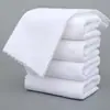 Toalla Blanca Cabello y Pie Terapia Baño Hotel Encaje Cortado Fibra Fina Tejido de Punto Desechable Trapo Diario