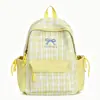 Mochila de Estilo Alto Japonesa Ins Fresca y Dulce a Cuadros para Estudiantes de Secundaria y Preparatoria, Mochila Ligera, Nueva de Verano 2026