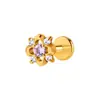 Zeming Original Douyin Más Vendidos F136 Aleación de Titanio y Circonio Aretes de Tachuela Diseño de Nicho Perforación de Lóbulo de la Oreja Tachuelas para Cartílago de la Oreja Estilo Europeo Americano