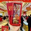 Colgante de Oro para Riqueza Inmediata, Llavero del Año del Caballo del Zodiaco, Colgante para Bolso, Cadena para Teléfono de Calabaza, Regalo para el Año de Tu Nacimiento