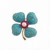 Broche de Flor de Circonita Cúbica Vintage Usado con Perla Redonda Pin de Lujo Ligero Estilo Retro Exquisito Accesorio para Ropa